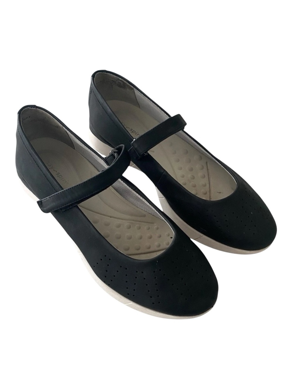 Easy Spirit Womens Secrane Mary Jane Comfort Flat Black Size 7